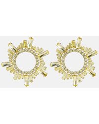 AMINA MUADDI - Begum Crystal-embellished Earrings - Lyst