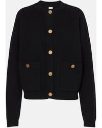TOTEME - Wool Cashmere Hammered Button Cardigan - Lyst