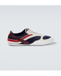 Miu Miu - Gymnasium Suede-Trimmed Sneakers - Lyst