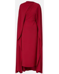 ROKSANDA - Neolitsea Caped Crepe Cocktail Dress - Lyst