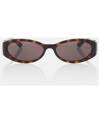 Gucci - Interlocking G Oval Sunglasses - Lyst