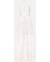 Alexandra Miro - Celeste Printed Cotton Maxi Dress - Lyst