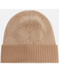 Gucci - Gg Cashmere-Blend Lame Beanie - Lyst