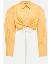 Jacquemus - 'plidao' Cropped Shirt - Lyst