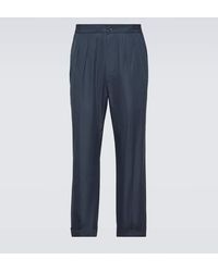 Tom Ford - Cotton And Silk Straight Pants - Lyst