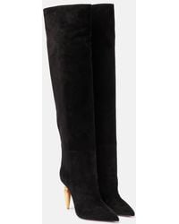 Christian Louboutin - Lipbotta 100 Suede Knee-high Boots - Lyst
