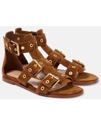 Gianvito Rossi - Suede Sandals - Lyst