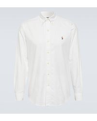 Polo Ralph Lauren - Logo-embroidered Long-sleeve Shirt - Lyst