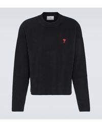 Ami Paris - Ami De Cour Cotton-blend Sweater - Lyst
