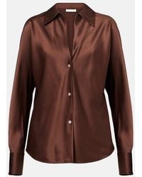 Vince - Hemd Aus Seide - Lyst