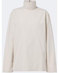 Lemaire - Cotton Turtleneck Top - Lyst