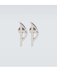 Balenciaga - Typo Logo Earrings - Lyst