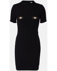 Patou - Cable-Knit Wool And Cashmere Minidress - Lyst