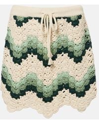 The Upside - Tidal Hali Cotton Crochet Miniskirt - Lyst