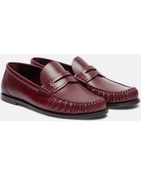 Saint Laurent - Laurent Leather Penny Loafers - Lyst
