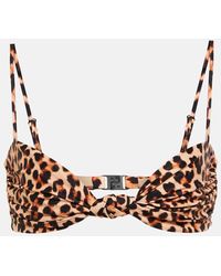 Johanna Ortiz - Leopard-print Bikini Top - Lyst