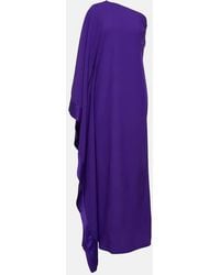 ‎Taller Marmo - One-Shoulder-Robe Betsy aus Crepe - Lyst