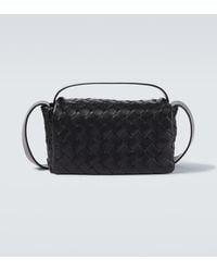 Bottega Veneta - Sac A Bandouliere Mini En Cuir Intrecciato - Lyst