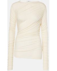 Agolde - Tania Ruched Jersey Top - Lyst