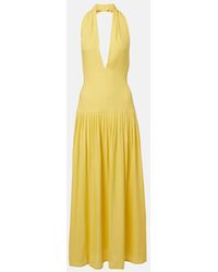 Proenza Schouler - Tala Halterneck Georgette Maxi Dress - Lyst