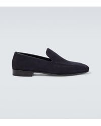 Manolo Blahnik - Truro Suede Loafers - Lyst
