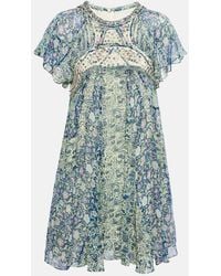 Isabel Marant - Odile Printed Silk Minidress - Lyst