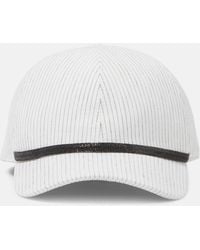 Brunello Cucinelli - Linen And Cotton Baseball Cap - Lyst