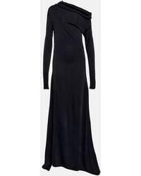 Ferragamo - One-Shoulder Jersey Gown - Lyst