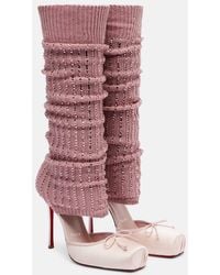 Christian Louboutin - Cassia 100 Satin Pumps - Lyst