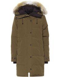 Canada Goose Shelburne Fur-trimmed Down Coat - Green