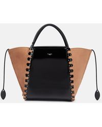 Alaïa - Tote Bag Hinge Medium Aus Veloursleder Und Leder - Lyst
