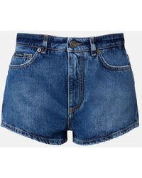 Dolce & Gabbana - Denim Micro Shorts - Lyst
