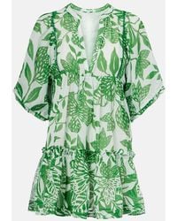 Poupette - Aria Floral Cotton Minidress - Lyst