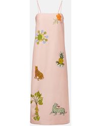 ALÉMAIS - Bedrucktes Maxikleid Hazel - Lyst