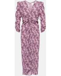 Isabel Marant - Albini Silk Midi Dress - Lyst