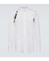 Alexander McQueen - Chemise Fold Harness en coton - Lyst