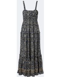 Ulla Johnson - Ophelia Printed Cotton-Blend Midi Dress - Lyst