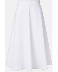 Altuzarra - Varda Cotton-Blend Midi Skirt - Lyst