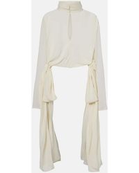 Alaïa - Semi-Sheer Blouse - Lyst