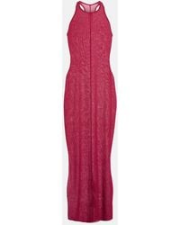Rick Owens - Printed Sheer Midi Dress - Lyst
