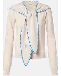 Loewe - Scarf-Detail Wool Sweater - Lyst