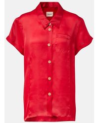 KHAITE - Keefe Silk Organza Shirt - Lyst