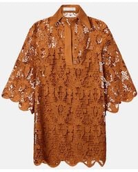 Zimmermann - Coco Scalloped Lace Top - Lyst