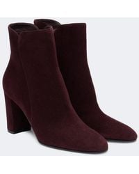Gianvito Rossi - Suede Ankle Boots - Lyst