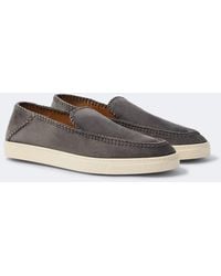 Giorgio Armani - Galleria 3 Suede Slip-On Shoes - Lyst