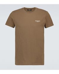 Balmain T-Shirt aus Baumwolle - Braun