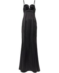 Robe longue Satin Givenchy en coloris Jaune Femme Vêtements Robes Robes de cérémonie et de soirée 
