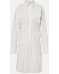 TOTEME - Cotton And Linen Shirt Dress - Lyst