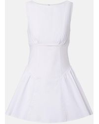 STAUD - Minikleid Gwen Aus Baumwolle - Lyst