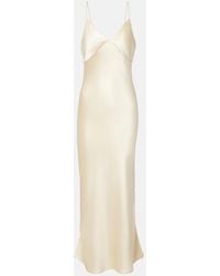 The Row - Barika Silk Satin Slip Dress - Lyst